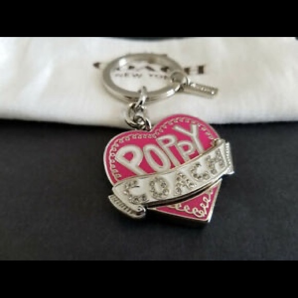 Coach Poppy Keychain NWT